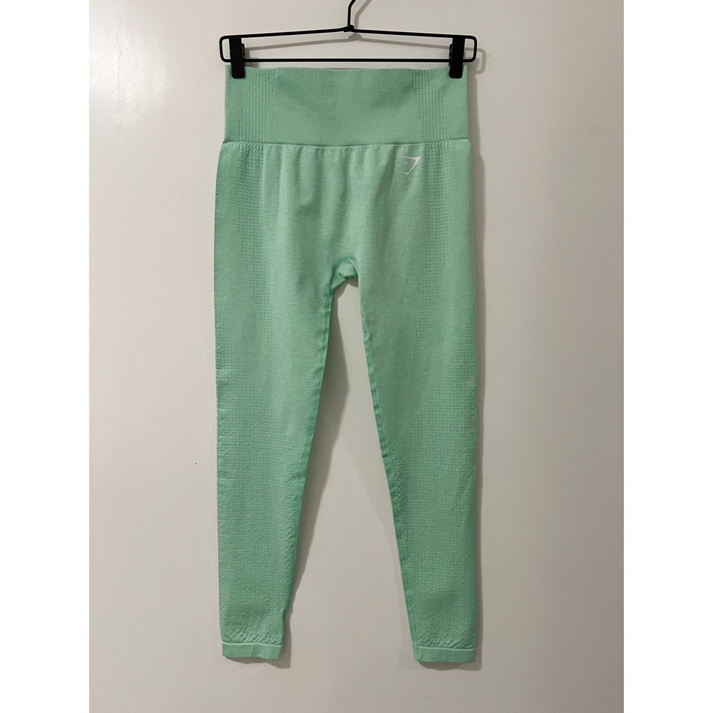 Gymshark Vital Seamless Light Training Leggings Mint Marl Medium Women's